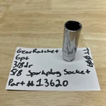 Gearratchet 6pt 5/8 Spark Plug Socket, 3/8 Dr, Part #13620 Chrome Finish. Fixed Price $9.49.