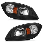 Pair Headlights For 2005-2010 Chevy Cobalt 07-09 Pontiac G5 Black, W/o Bulbs. Fixed Price $69.49.