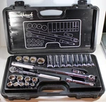 26 Piece 1/2" Drive Sae Socket Ratchet Set, Blackhawk/proto Nb1226-slc. Fixed Price $199.00.