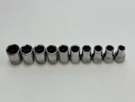 Snap-on Tools Usa 310swmya 10pc Metric 10mm-19mm Socket Set, 1/2" Drive, 6 Point. Fixed Price $149.99.