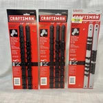 7pc Craftsman Socket Holder Rails 1/4" 3/8" 1/2" For Sae Or Metric New Usa *read. Fixed Price $45.00.