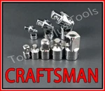 Craftsman 8pc 1/4 3/8 1/2 3/4 Ratchet Universal Wobble Flex Adapter Socket Set !. Fixed Price $30.89.