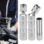 12mm 14mm 16mm Thin Wall Magnetic Swivel Spark Plug Socket 12-point Removal Tool. Fixed Price $9.48.