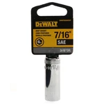 Dewalt Dwmt88986osp Sae Deep Chrome Socket, 7/16" 6-point, 3/8" Drive, 88-986d. Fixed Price $3.44.
