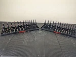 #bf462 Snap On Tools 3/8" Drive Metric / Sae 3 Row Post Socket Tray Black Rails. Fixed Price $109.95.