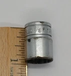 Snap-on Tools 3/8" Drive 9/16" Sae 12pt Shallow Socket F181 Usa P084. Fixed Price $11.02.