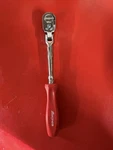 Snap On 1/4 Drive Red Hard Handle Flex Head Chrome Ratchet Thlfd72. Fixed Price $145.00.
