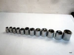 Craftsman Shallow Socket Set Of 12, Sae, 3/8 6 Point Missing 1/4. Fixed Price $33.75.