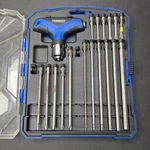 Power Fist 18 Piece T-handle Extended Length Deep Drive Screwdriver Bit Set. Fixed Price $29.99.