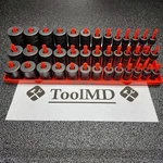 Snap-on Tools New 39pc 3/8" Drive Sae Impact Shallow / Semi Deep Master Set. Fixed Price $1199.95.