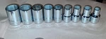 Set Of 9 Vintage Williams U.s.a. 6 Point 1/2" Drive Sockets. Fixed Price $45.00.