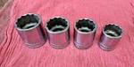 Snap-on Tools Usa 4pc. 1/2" Drive British Standard Whitworth 12pt Wsw105,6,7,8. Fixed Price $300.00.