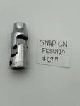 Snap-on Tools Usa 3/8" Drive Hex #12 Spline Shallow Swivel Socket Fesu120. Fixed Price $62.95.