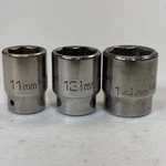 Matco Tools 1/4" Drive 6 Point 3 Piece Socket Set 11mm 13mm 14mm Usa. Fixed Price $50.00.