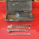 13 Pc Bonney Loc-rite 12pt. 1/4" Drive Socket Set Plastic Case-utica Tool Tt543. Fixed Price $50.00.