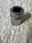 Par-x 1 1/8" Shallow 12 Point Chrome Socket U362. Fixed Price $29.99.