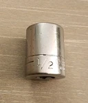 Craftsman Usa 1/2" Socket 6 Point 1/4" Drive V 43499 (two Lines). Fixed Price $9.50.