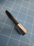Snap On Tools F23d 3/8 Drive 1/4" Flat Tip Standard Bit Socket Driver Usa Vtg. Fixed Price $11.16.