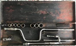 Vintage 1956 Kr-281 Snap-on Tools Socket Set 3/8" Drive Red Metal Box 16 Pieces. Fixed Price $199.00.