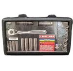 Craftsman 24 Piece 1/4" & 3/8" Socket Set #34820 Usa Made. Fixed Price $49.99.