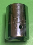 Proto Professional Usa 12 Point 1" Drive Chrome Socket Sae Size 1-1/16" Mpn 5734. Fixed Price $9.01.