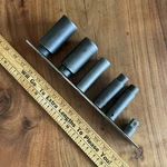 Mac Usa 6 Pcs 1/2" Impact Drive Socket Vdp 366, 346, 206, 166, Ap 1216. Fixed Price $81.38.