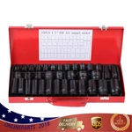 35pcs Deep Impact Socket Set Drive 8-32mm Metric Garage Sae 1/2" Inch W/case. Fixed Price $42.56.