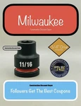 Milwaukee 49-66-6302 3/4" Drive Standard Length Impact Socket 11/16" 6 Point. Fixed Price $18.49.