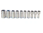 Snap On Usa 110tmsy New 10 Piece 1/4 Drive 6 Point Semi Deep Chrome Socket Set. Fixed Price $164.95.