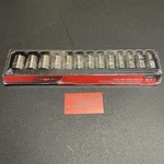 Snap-on Tools New 13pc 1/2" Drive Metric 12 Point Shallow Socket Set 313swmya. Fixed Price $360.00.