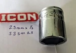 Icon Professional Standard Socket 23mm X 1/2" S3sm23 - 6pt Free Usa Shipping. Fixed Price $11.96.