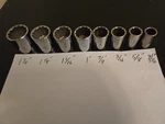 Craftsman 3/8 " Drive, 12pt. 9/16" - 1 1/4" Sockets. Fixed Price $20.00.