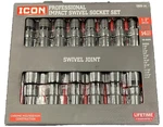 Icon Professional Impact Swivel Socket Set 14pc 1/2" Drive Sae 13us-14 59741 New. Fixed Price $118.99.