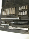 Craftsman Made In Usa 24 Piece 1/4" Drive 6 Point Sae Socket Set 9 44142 Vintage. Fixed Price $45.00.
