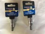 Set Two (2) Carlyle 3/8 Drive Star Bit Sockets Torx T-47 & T-50. Fixed Price $12.50.