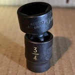 Matco Tools Universal Swivel Impact Socket Pinless 3/4" 19mm Bup246b. Fixed Price $29.99.