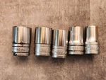 Snap-on Tw Series 9pc Sae 1/2 Drive Shallow Socket Set 6pt. Fixed Price $79.87.