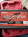 Sears Craftsman Usa 1/4" Drive 34800 6 Point 19 Pc Socket Ratchet Set Sae Nos. Fixed Price $69.95.