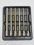 Snap On 6 Pc 3/8" Drive Metric Extra-long Hex Bit Socket Driver Set 206efaml. Fixed Price $129.99.