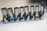 Snap-on Tools 8 Pc 3/8" Drive 6-point Metric Deep Universal Socket Set Usa. Fixed Price $375.00.