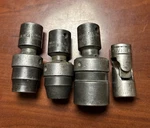 Snap On Lot Of 4 Swivel Sockets Imbf14d Imbf16d Imbf24d Fu16 3/8" Drive Shallow. Fixed Price $59.99.