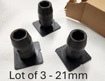 1/2" Drive X 21mm 6-point Impact Socket Shallow Standard Made In Usa - Lot Of 3. Fixed Price $21.00.