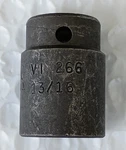 Mac Tools "sabina" Vi 266, 1/2" Drive, 13/16" Impact Socket, Shallow, 6 Point.. Fixed Price $15.89.