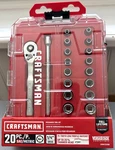 Craftsman #cmmt12108 1/4" Dr 20-piece Mechanics Tool Set Sae & Metric 6 Pt New!. Fixed Price $29.87.