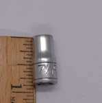 Vintage Craftsman 1/4" Drive 7m/m 6 Pt Shallow Socket W Line V 43503 Usa Nos. Fixed Price $8.99.