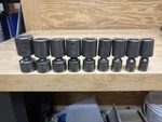 Mac Tools 9pc Vup Series 7/16"-15/16" 1/2" Drive Impact Swivel Socket Set. Fixed Price $189.95.