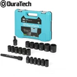 Duratech 20pcs 1/2" Drive Impact Socket Set Shallow Kit Metric Extension. Fixed Price $45.99.
