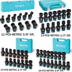 Duratech Impact Swivel Socket Set Shallow Wobble Sockets Cr-mo Steel, 6 Point. Fixed Price $64.99.