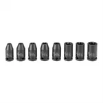 Grey Pneumatic 1/4" Drive 8 Piece External Star Impact Socket Set. Fixed Price $34.66.