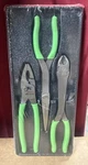 Snap On 3pc Soft Grip Heavy Duty Long Pliers Set W/ Tray Green Pl330acf Usa New. Fixed Price $219.97.
